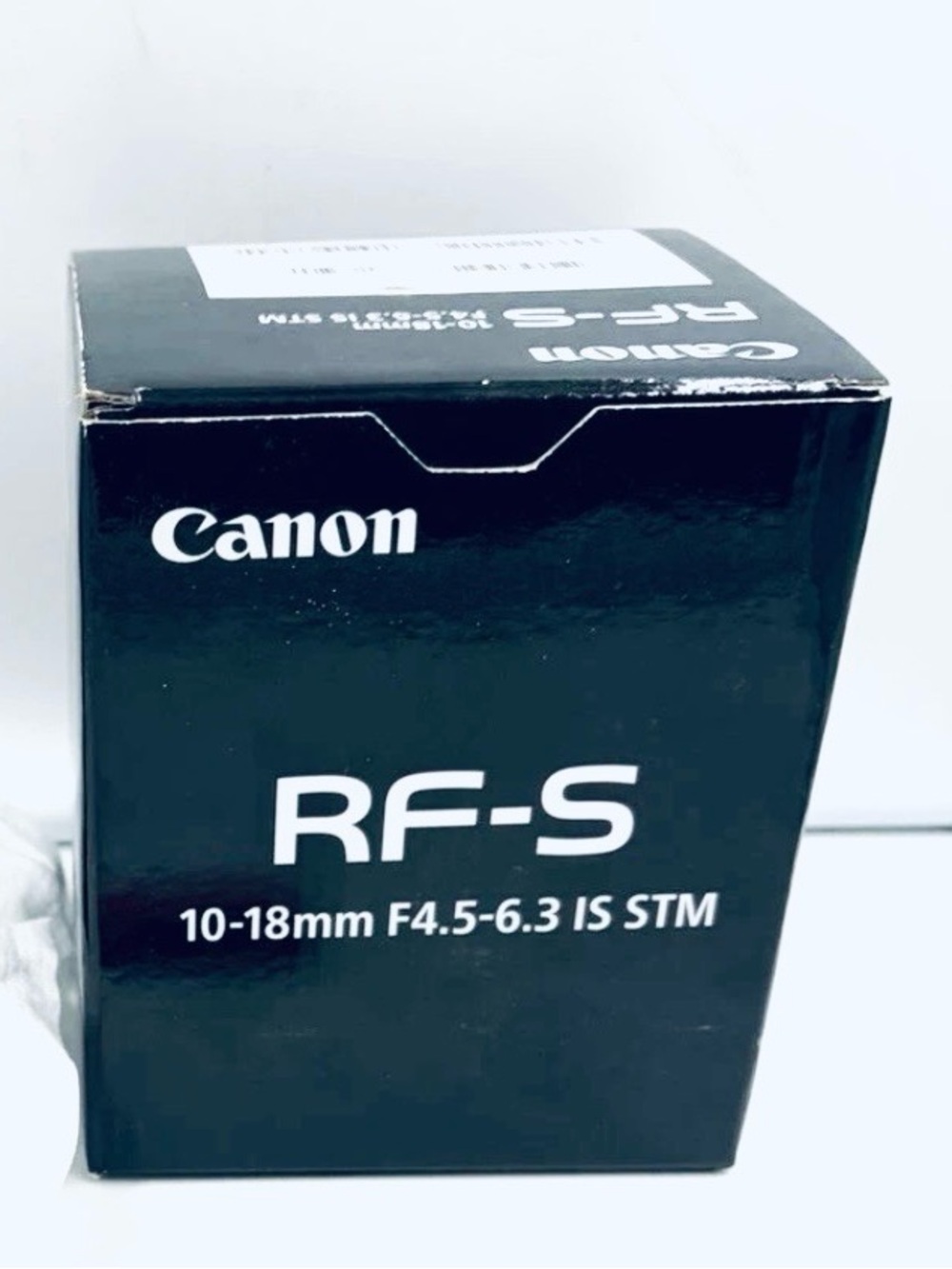 Box Only Canon RF-S 10-18mm Wide-Angle Lens Boxed — Black New